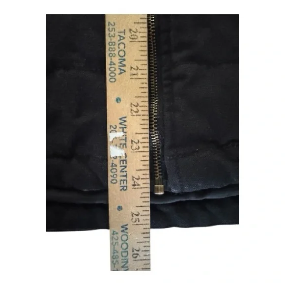 Wrangler Workwear Hooded Insulated Vest Men’s Medium Black Full Zip - Picture 9 of 9